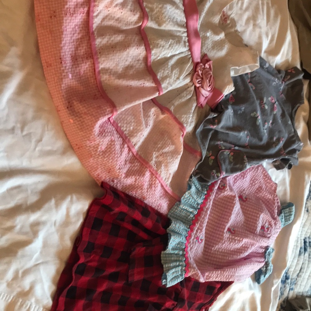 Girls dresses size 12m to 24m